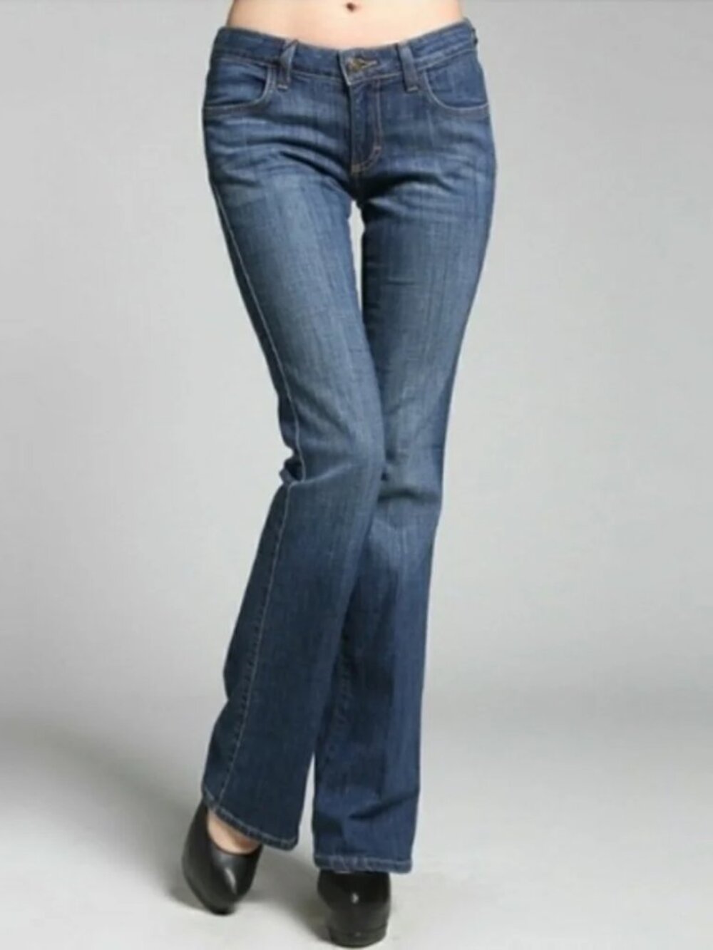 STANDARD JAMES PERSE 5-POCKET JEAN LOW RISE BOOTCUT FLARE Y2K STRETCH DENIM 27